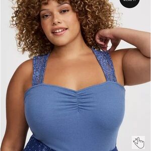 Lace Square Neck Tank